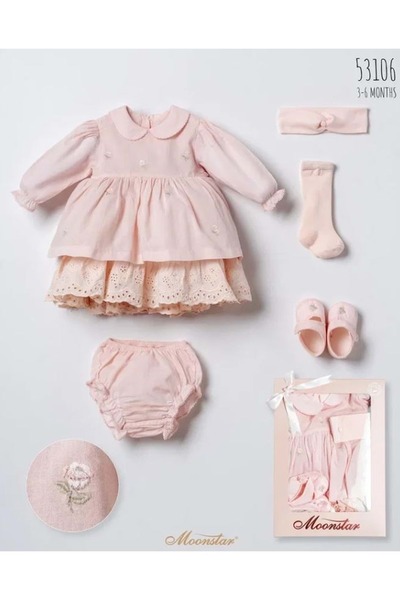 Moonstar Baby Girl Set Pudra