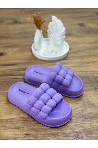 ÇOCUKÇA MODA Women's Stylish and Comfortable Slippers Suitable for Garden, Be...