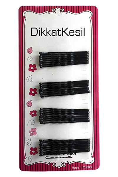 ModaRESSO Wire Buckle 100 Pieces Black Wire Buckle Hairpin 5 cm Medium Size.