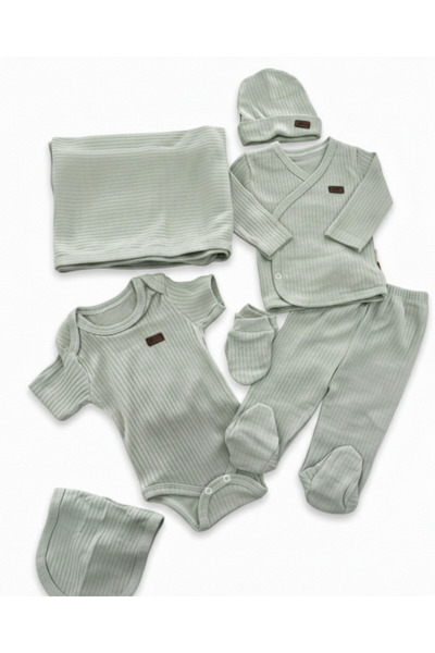 Leylababybutik 7'Li Baby Armalı Fitilli Yenidoğan Hastane Çıkışı
