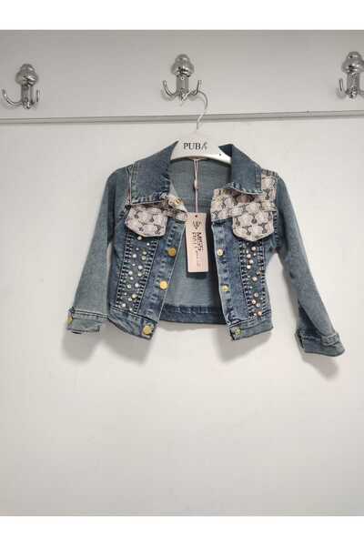 sofun Kız Çocuklar İçin Şık Kot Çeketler