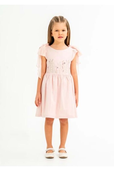 Moonstar Girl's Dress Pudra