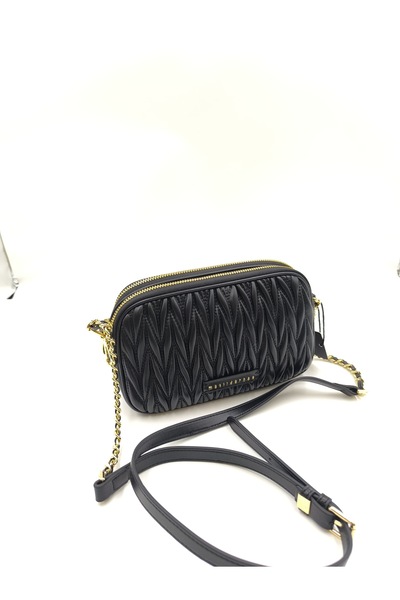 seyyah Stylish Women's Chain Detailed Textured Small Shoulder Bag