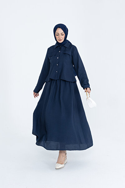 luazul طقم تنورة ليليوم