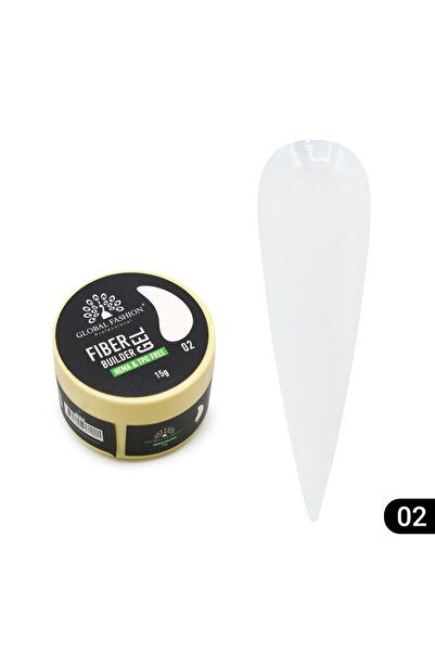 global fashion Nail shaping gel 15 gr, Fiber Builder Gel 02
