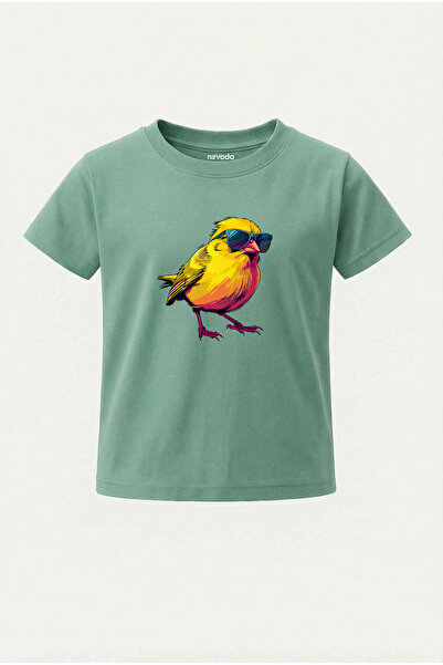 nirvoda Children's T-Shirt Cool Canary Printed Kids Tshirt