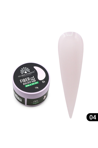 global fashion Nail shaping gel 15 gr, Fiber Builder Gel 04