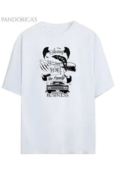 Grafftee Clothing Tricou unisex din bumbac cu design supranatural Pandorica