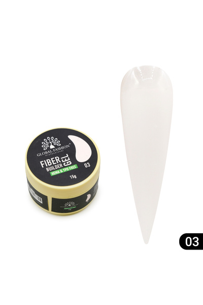 global fashion Nail shaping gel 15 gr, Fiber Builder Gel 03