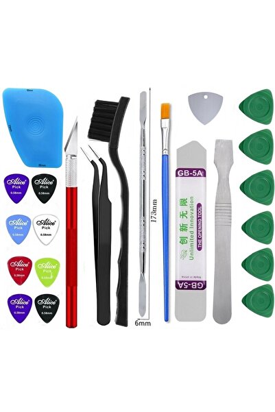 TR34 Çok Amaçlı Bilgisayar Telefon Tamir Batarya Ekran vs Açma Plastik ve Met...