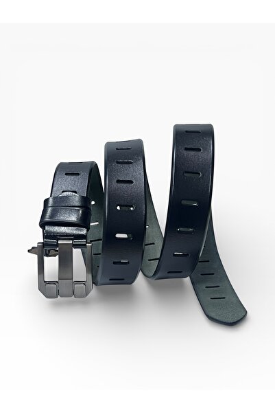 Révano Men's Genuine Leather Belt with Heavy-Duty Metal Buckle – Multi-Hole A...