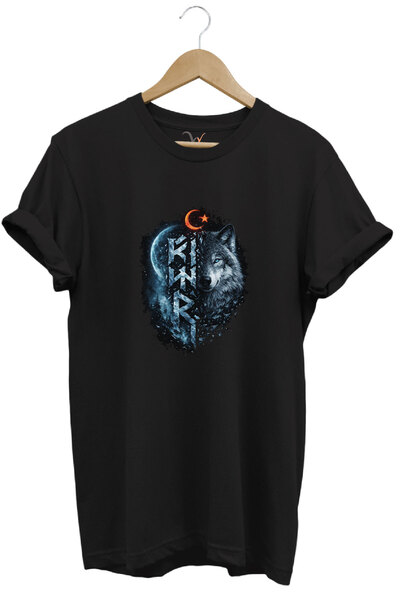 onsrawear Μυθολογικό μπλουζάκι Unisex με τουρκική γραφή και σχέδιο Bozkurt, 1...