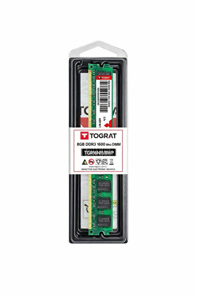 jetucuzal Tograt 8GB DDR3 1600MHz Desktop RAM 1.5V – TGR16N11/8WP