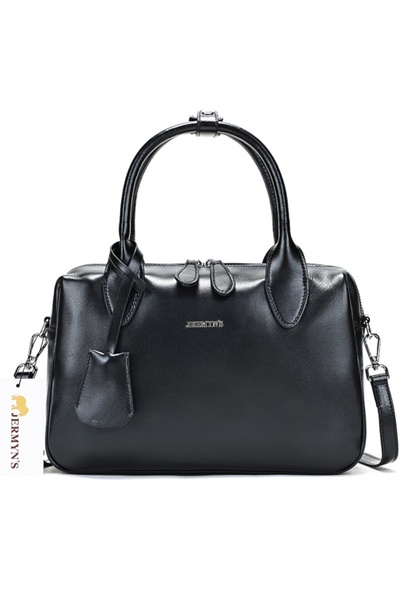 JERMYN'S Women's bag, genuine leather, Madeira, black