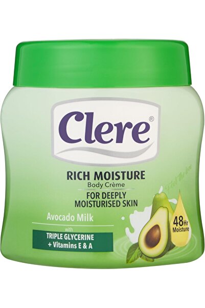 Clere كريم الجسم بحليب الأفوكادو للنساء 500 مل