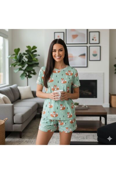 PEMBİŞ HOMEWEAR Σετ Σορτς Fox Kısakol
