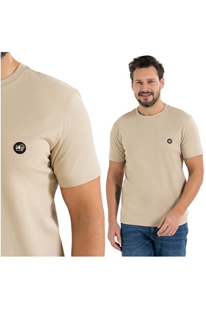 MORAJ MEN'S CLASSIC T-SHIRT WITH PATCH COMFORTABLE COTTON BLOUSE