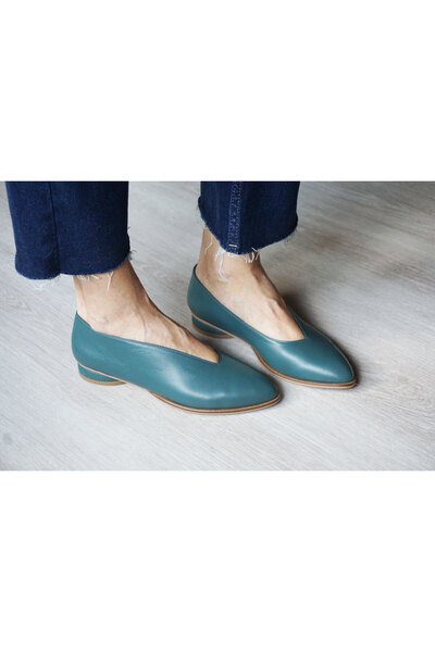 Keyman Design Gilda Sade Kadın Deri Babet