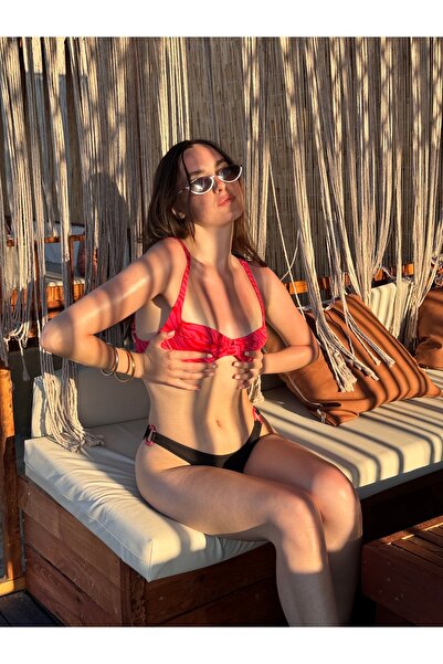 Blushe Sunbeam Kırmızı Siyah Bikini Takımı