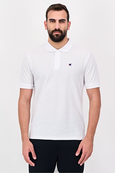 Champion Men Sportswear Fit Short Sleeve Outdoor Polo Shirt, White
