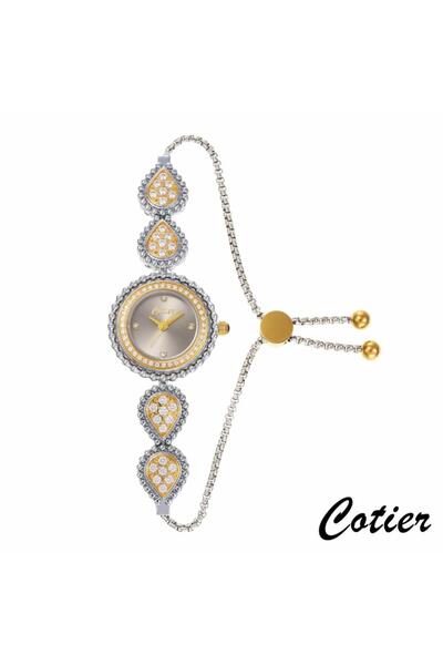 Cotier Couture Steel Women's Watch in Silver and Gold