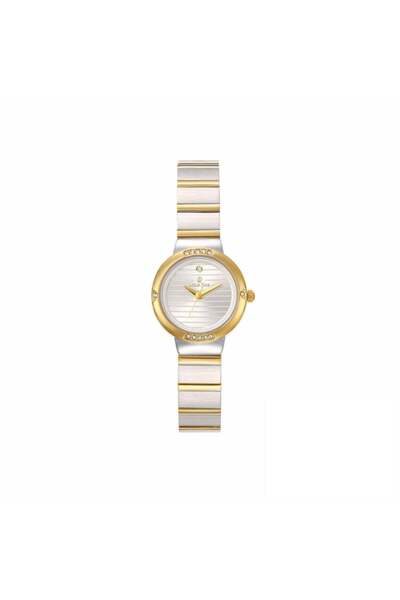 Louis Nice ساعة نسائية لويس نايس ستيل فضي و ذهبي