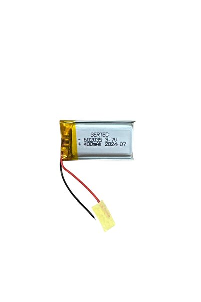 naque 602035 3.7V 400mAh Li-Polymer Pil (Devreli/1.5A)