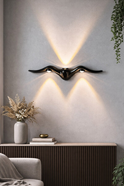 GLOWELL Martı Aplik Dekoratif Led Aplik, Tak Çalıştır Mercekli Işıklı Çift Yö...