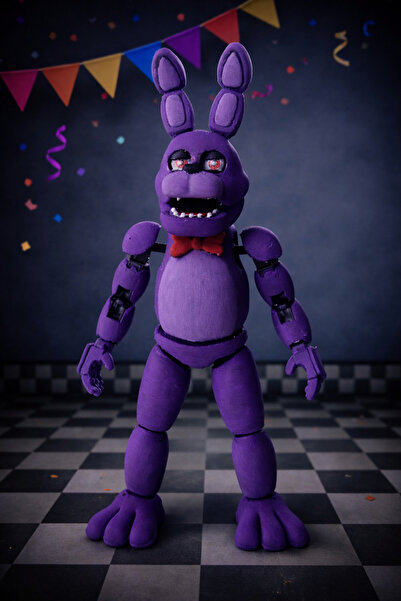 Rüzgar Tasarım FNAF Bonnie (Five Nights at Freddy's) 20 cm Eklemli Dummy T13 ...