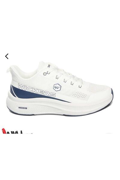 Wickers ERKEK BEYAZ LACİ GÜNLÜK YÜRÜYÜŞ SPOR AYAKKABISI