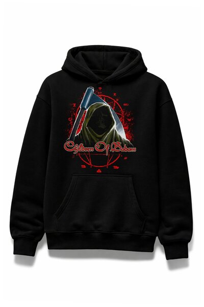 Fuddy Moda سويت شيرت بقلنسوة مطبوع عليه Children Of Bodom للجنسين، هودي كبير ...