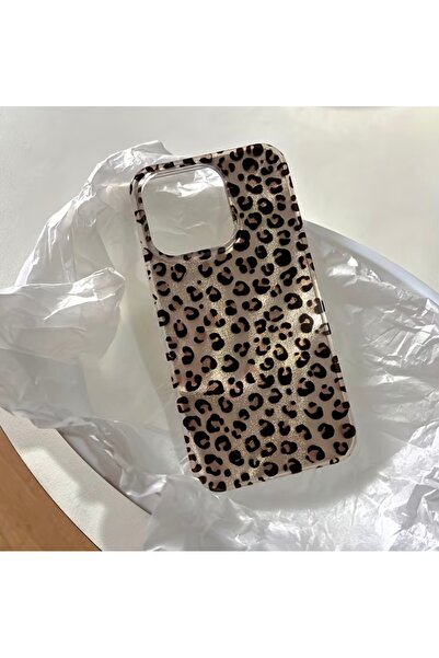 EDELFU iPhone 13 Mini Compatible - Aurora Leopard Cover Shiny Sides Thick Pro...