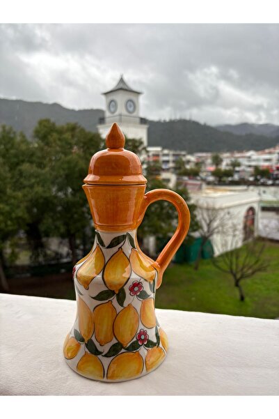 Ayosse Handmade 23 cm Lemon Patterned Ceramic Gugum