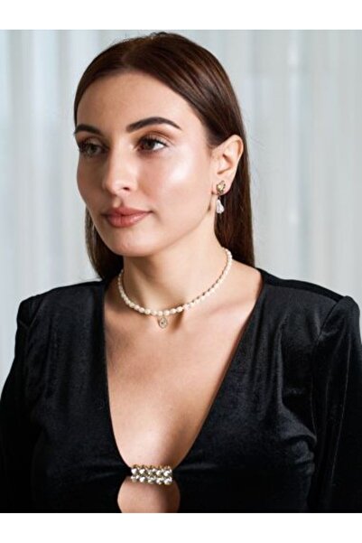 OEM Pearl and zirconia necklace