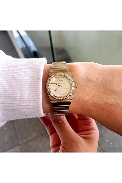 Cotier ساعة نسائية انيقة باللون الفضي والذهبي C2-004L