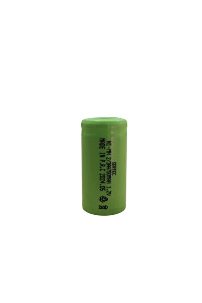 naque 1.2V 750 Mah - 2/3AA - Ni-MH Şarjlı Pil - (Başsız / Flat Head)