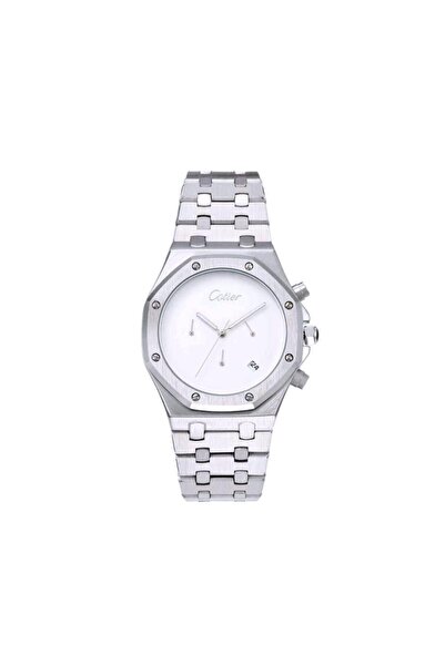 Cotier Couture men's steel watch in silver