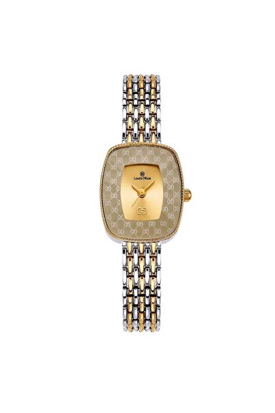 Louis Nice ساعة نسائية ستيل باللون الفضي و الذهبي