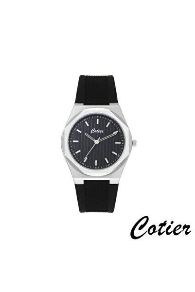 Cotier Couture men's watch, black silicone