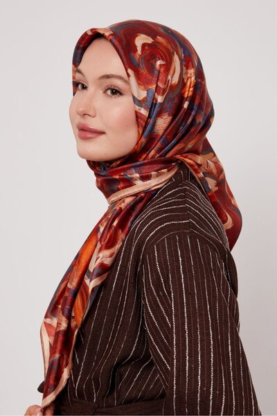 Levidor Floral Pastel Pattern Sparkling Crystal Scarf