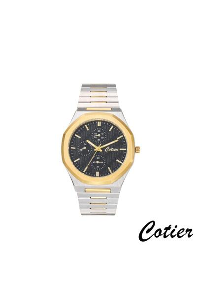 Cotier ساعة رجالية كوتير ستيل فضي و ذهبي