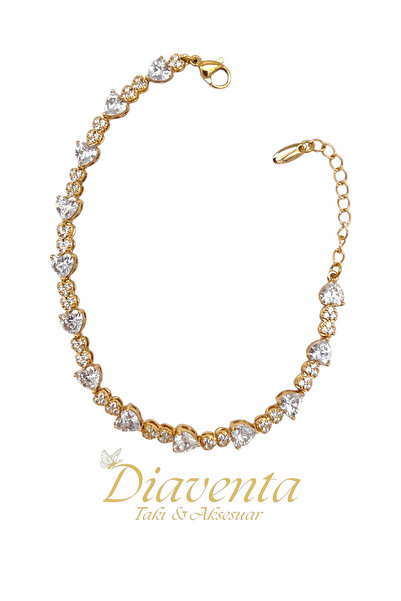 DİAVENTA TAKI VE AKSESUAR Xuping Vip Heart Waterway Model Stone Bracelet Xupi...