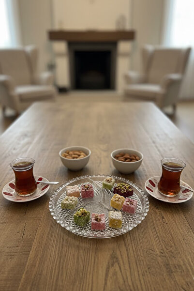 Nuha Home 3 Bölmeli Ayaklı Sunum Tabağı | İkramlık & Çerezlik