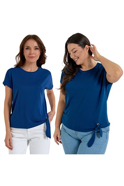 MORAJ WOMEN'S BLOUSE WITH BINDING ELEGANT T-SHIRT COMFORTABLE T-SHIRT