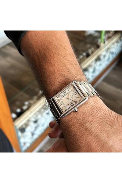 Louis Nice ساعة رجالية لويس نايس ستيل فضي