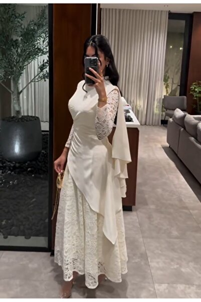 Malika Fashion Long Lace dress for special occasions – elegant modest evening...