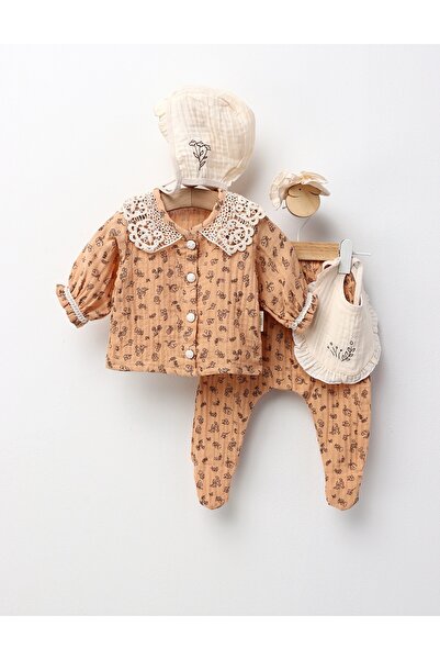 MiniKids 5-piece suit, Sandy, beige 62 (0-3 months)
