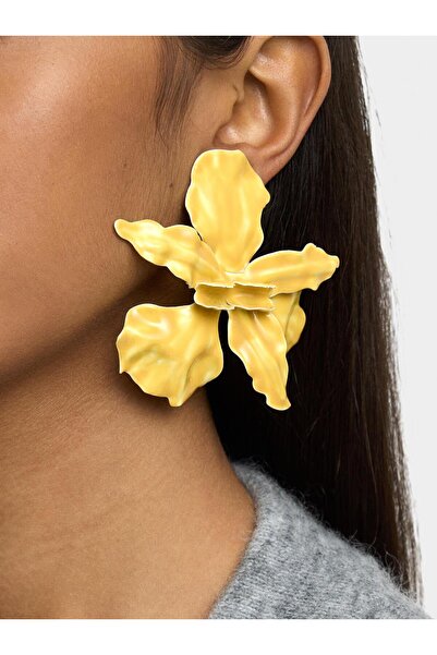 PARFOIS Mine Kaplı Maxi Çiçek Küpe