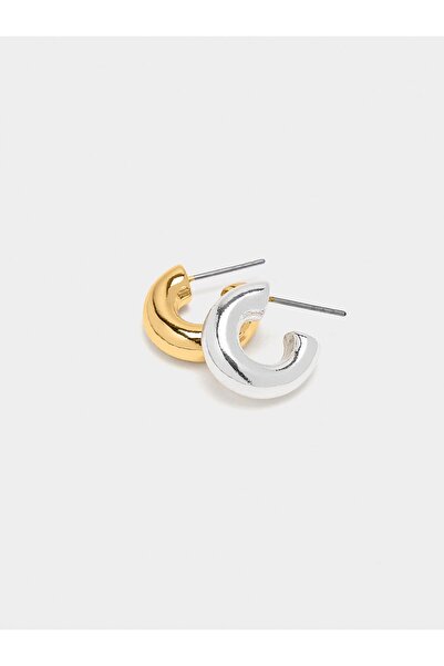 PARFOIS Çift Renkli Halka Küpe Seti