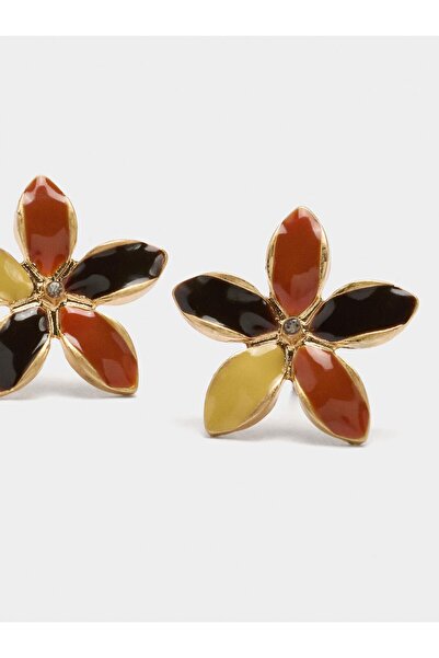 PARFOIS Çok Renkli Çiçekli Küpe